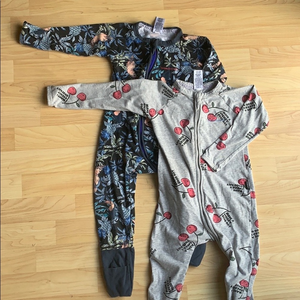 Pair of Wondersuit baby/toddler pajamas